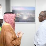 President Cyril Ramaphosa visit to the Redstone CSP Plant with ACWA power leadership