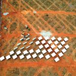 Redstone CSP Heliostat Field mirror installation