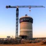 Redstone CSP tower under construction