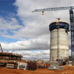 Redstone CSP tower construction
